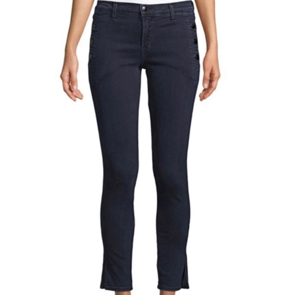 J Brand Zion Mid-Rise Skinny Jeans Indigo Size 25